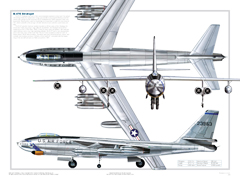 B-47 3-View Poster